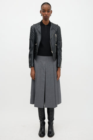 Balenciaga 2012 Leather Biker Jacket