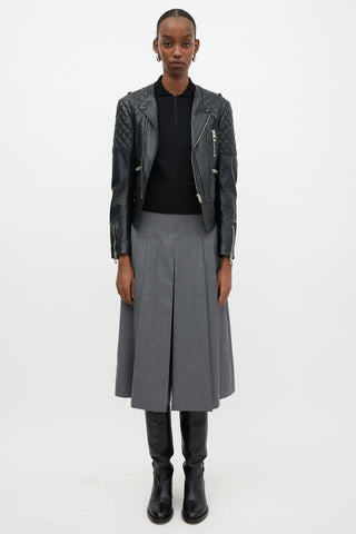 Balenciaga 2012 Leather Biker Jacket