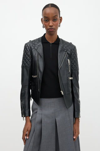 Balenciaga 2012 Leather Biker Jacket