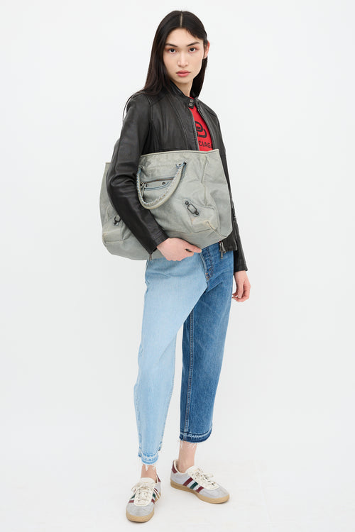 Balenciaga 2013 Ardoise Motocross Sunday Bag