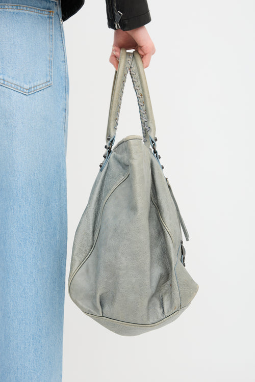 Balenciaga 2013 Ardoise Motocross Sunday Bag