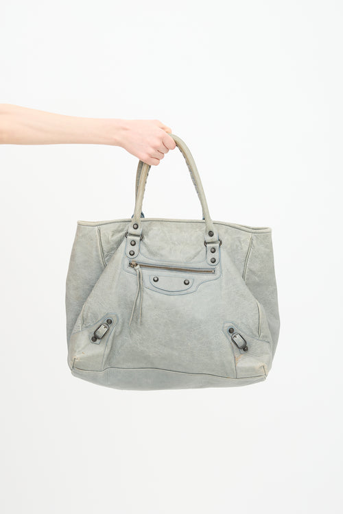 Balenciaga 2013 Ardoise Motocross Sunday Bag