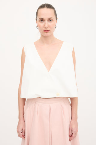 Balenciaga 2013 Pleated Drape Top