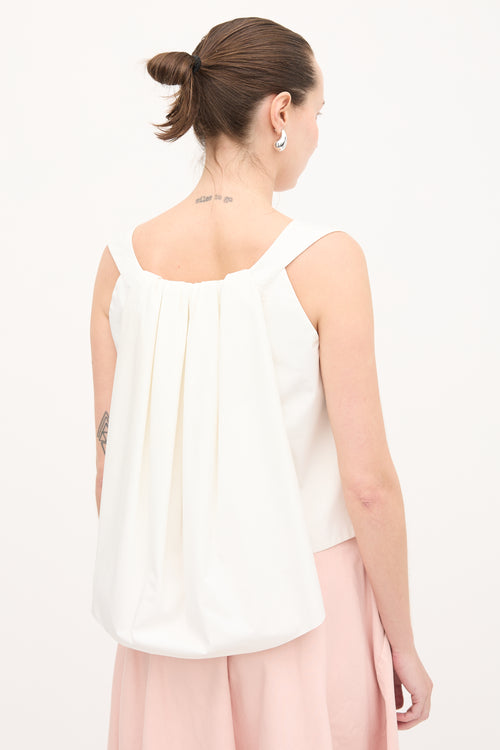 Balenciaga 2013 Pleated Drape Top