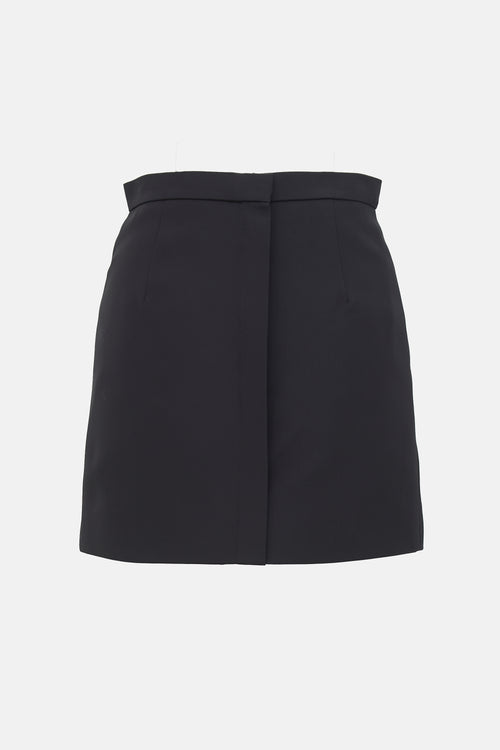 Balenciaga 2014 Lace Up Mini Skirt