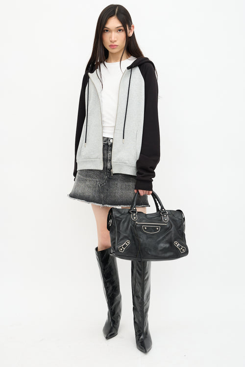 Balenciaga 2015 Leather Metallic Edge City Bag