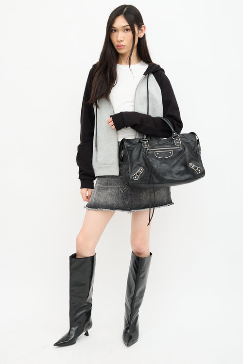 Balenciaga 2015 Leather Metallic Edge City Bag