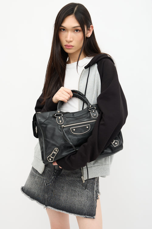 Balenciaga 2015 Leather Metallic Edge City Bag