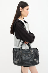 Balenciaga 2015 Leather Metallic Edge City Bag