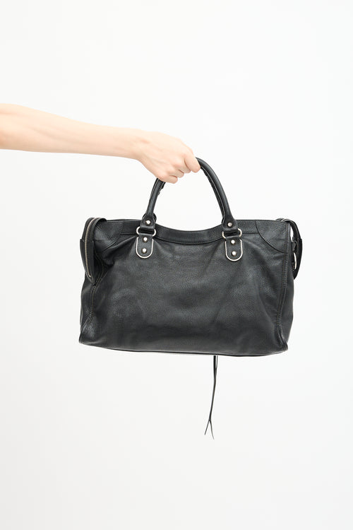 Balenciaga 2015 Leather Metallic Edge City Bag