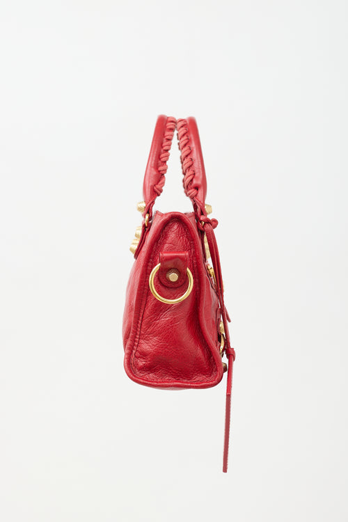 Balenciaga 2015 Leather Mini City Classic Edge Bag