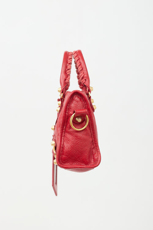 Balenciaga 2015 Leather Mini City Classic Edge Bag