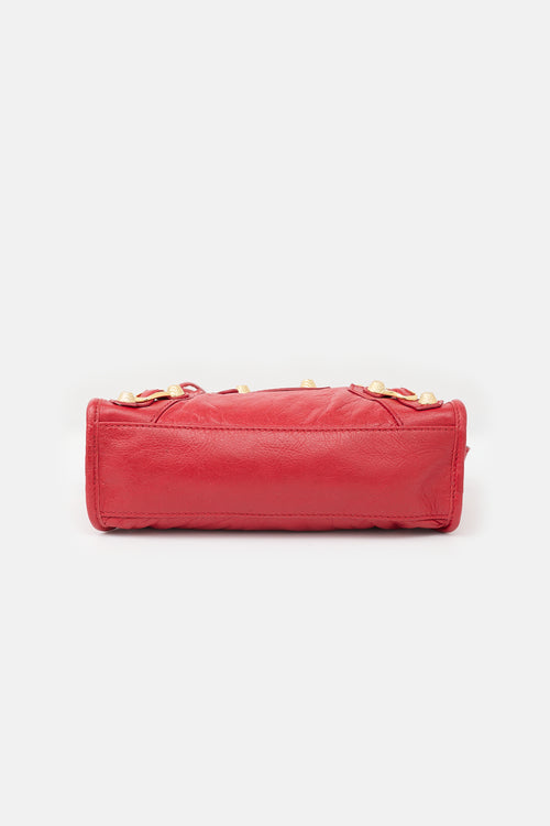 Balenciaga 2015 Leather Mini City Classic Edge Bag