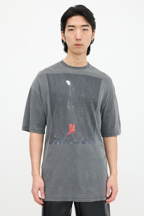 Balenciaga 2017 Faded Graphic T-Shirt