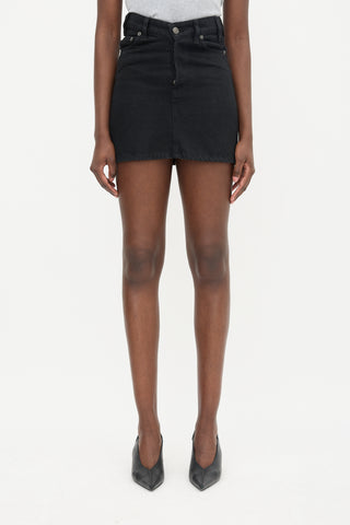 Balenciaga 2018 Denim Mini Skirt