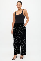 Balenciaga 2018 Velvet Eiffel Tower Trouser