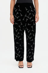 Balenciaga 2018 Velvet Eiffel Tower Trouser