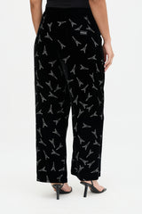 Balenciaga 2018 Velvet Eiffel Tower Trouser