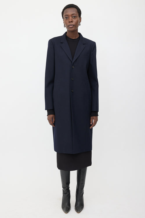 Balenciaga 2018 Wool Three Button Coat