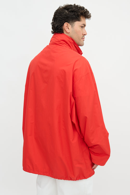 Balenciaga 2020 Logo Packable Hood Jacket