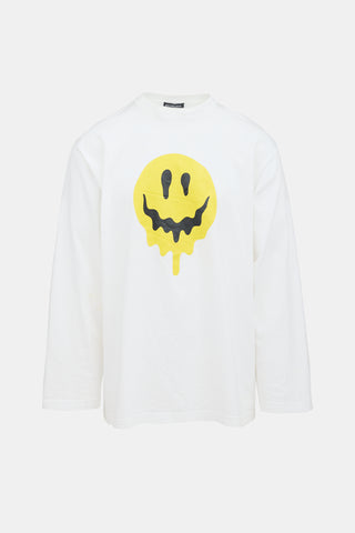 Balenciaga 2020 Smile Graphic Top