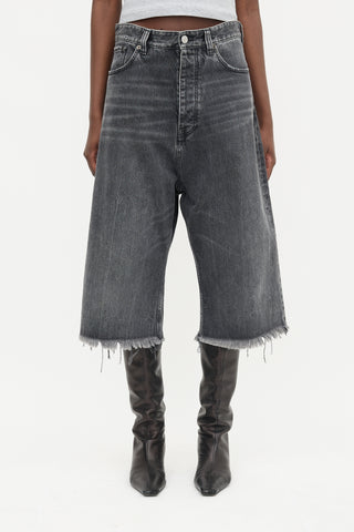 Balenciaga 2020 Raw Cropped Jeans