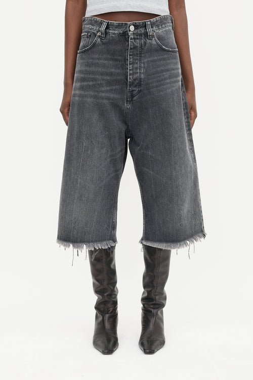 Balenciaga 2020 Raw Cropped Jeans