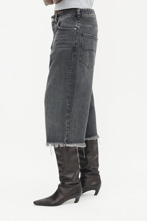 Balenciaga 2020 Raw Cropped Jeans