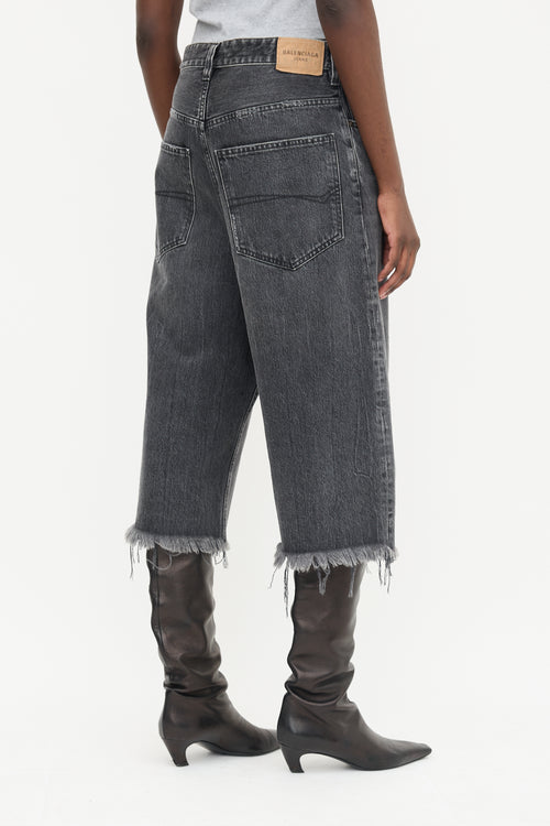 Balenciaga 2020 Raw Cropped Jeans