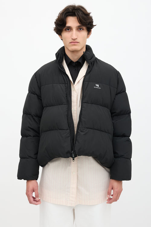 Balenciaga 2021 Logo Puffer Jacket