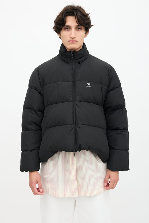 Balenciaga 2021 Logo Puffer Jacket
