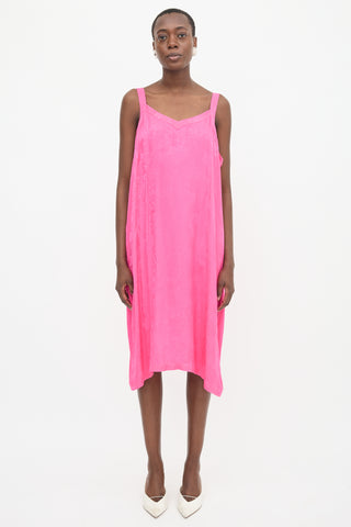 Balenciaga 2021 Floral Jacquard Slip Dress