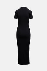 Balenciaga 2021 Ribbed Knit T-Shirt Dress