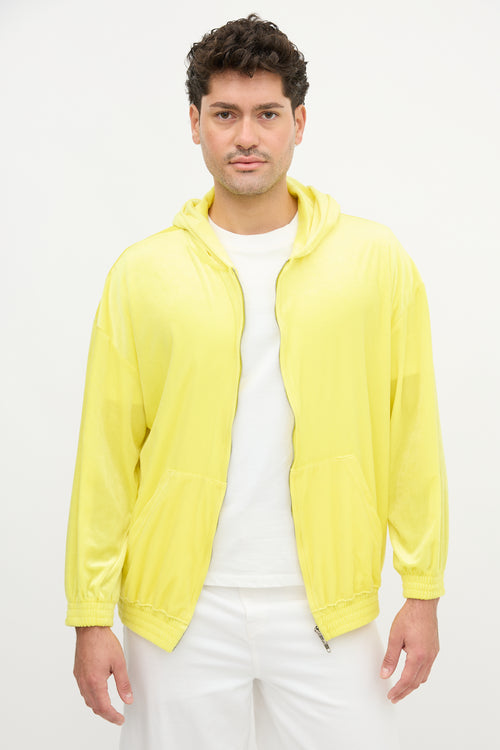 Balenciaga 2022 Velour Zip Hoodie