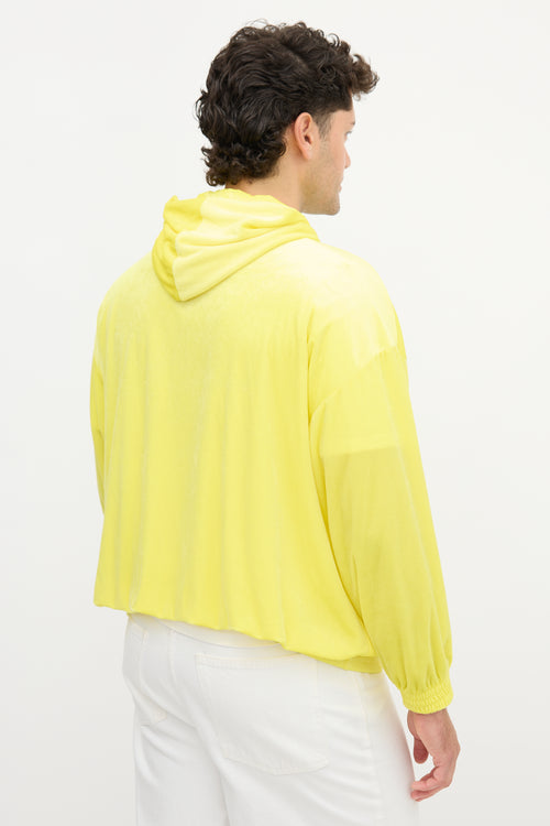 Balenciaga 2022 Velour Zip Hoodie