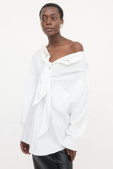 Balenciaga 2022 Oversized Asymmetrical Shirt