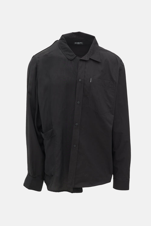 Balenciaga 50/50 Asymmetric Shirt