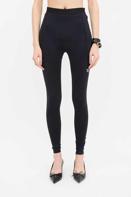 Balenciaga Activewear Logo Leggings