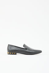 Balenciaga Aged Leather Studded Loafer