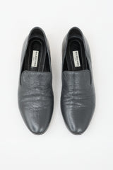 Balenciaga Aged Leather Studded Loafer