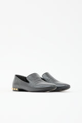 Balenciaga Aged Leather Studded Loafer