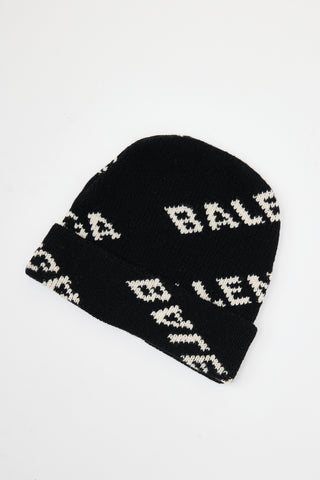 Balenciaga Allover Logo Beanie