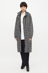 Balenciaga Allover Logo Rain Coat