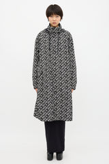 Balenciaga Allover Logo Rain Coat