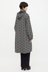 Balenciaga Allover Logo Rain Coat