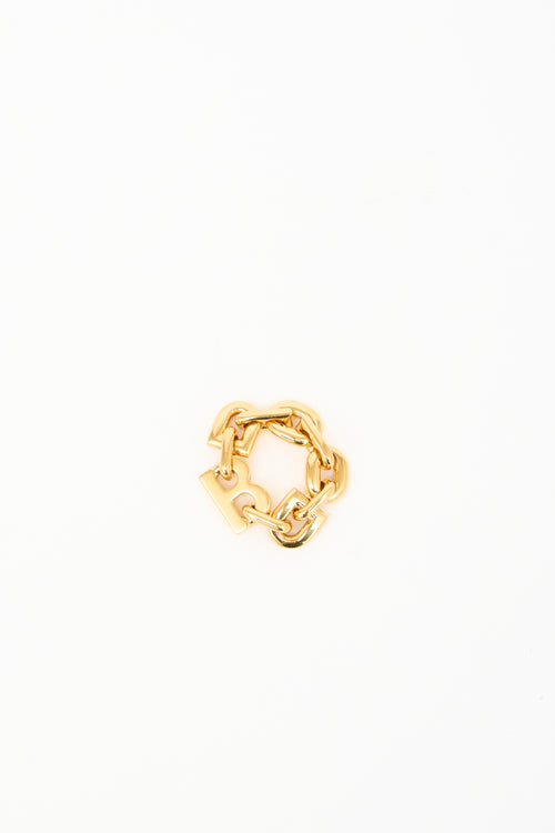 Balenciaga B Chain Ring