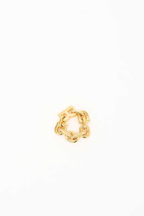 Balenciaga B Chain Ring