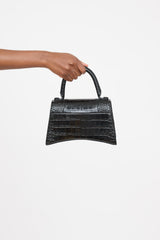 Balenciaga Hourglass Embossed Leather Bag