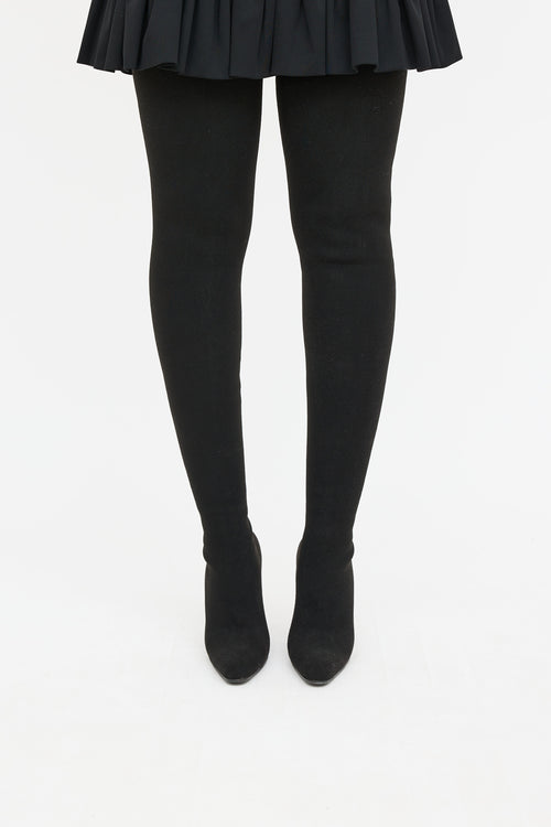 Balenciaga Knit Thigh High Boot