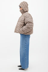 Balenciaga Beige BB Monogram Puffer